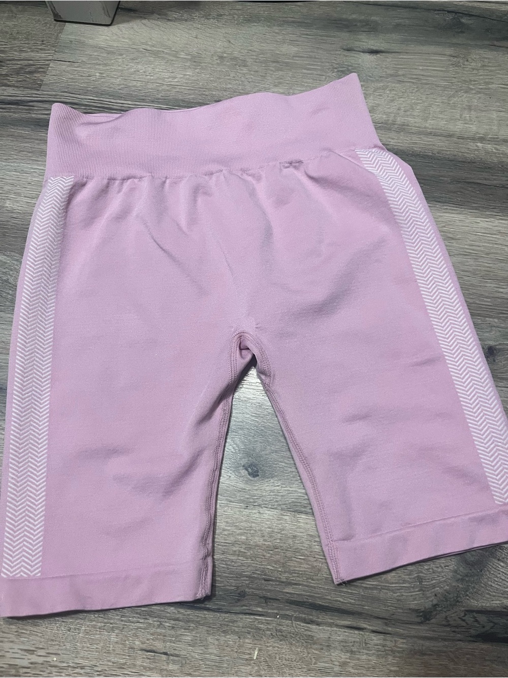 PInk High-Waist Women’s Bike Shorts with Side  Detail